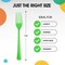 Party Solids 100 Pcs Disposable Utensils – Heavy Duty Plastic Cutlery Set – Premium Plastic Forks, Spoons or Knives for Parties, Events, Catering & Tableware Supplies by Exquisite